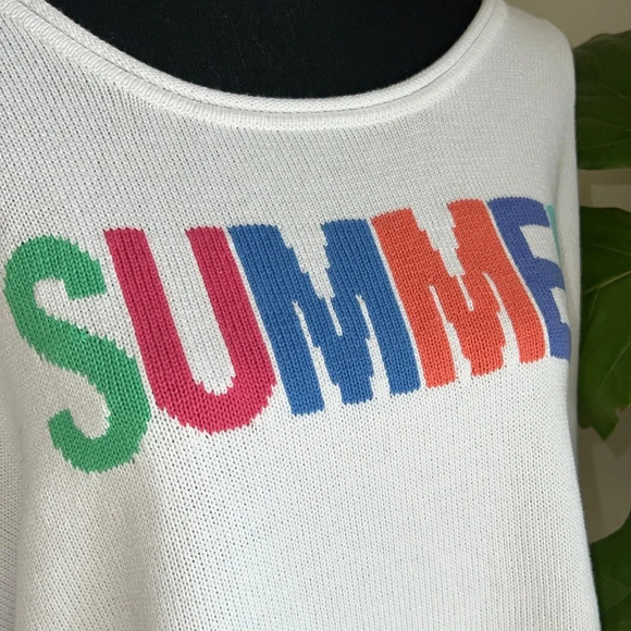 ESCAPE by Habitat Clothes SUMMER Women’s White 100% Cotton Swester Jumper XL NWT - Picture 14 of 16